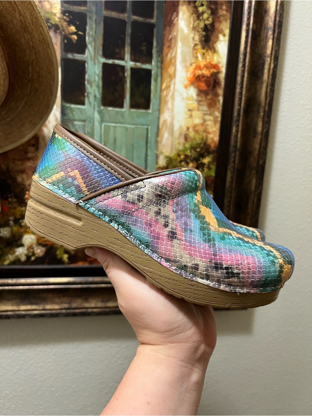 Dansko Professional Clogs Mermaid Metallic Scales clog